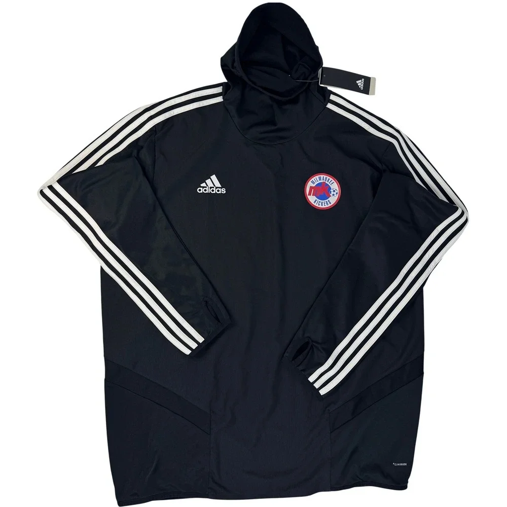 Adidas Tiro 19 Warm Top Mens XL Black Climawarm Hooded Soccer Jersey‎ DJ2593 NWT